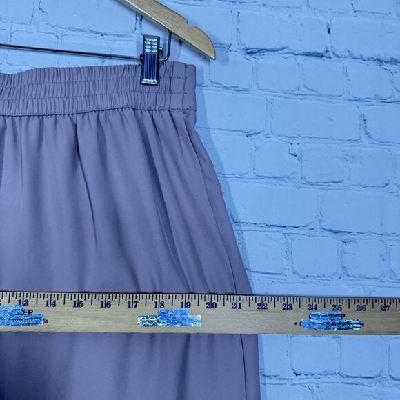 Hiute Monte Pants Women Size Large Rose Flat Wide Leg Trousure Office Preppy - Picture 7 of 9